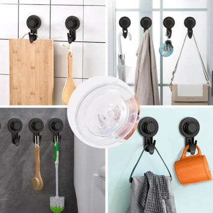 Wall Strong Suction Cup Hook Punch Free Rotating Multi-Purpose Hooks