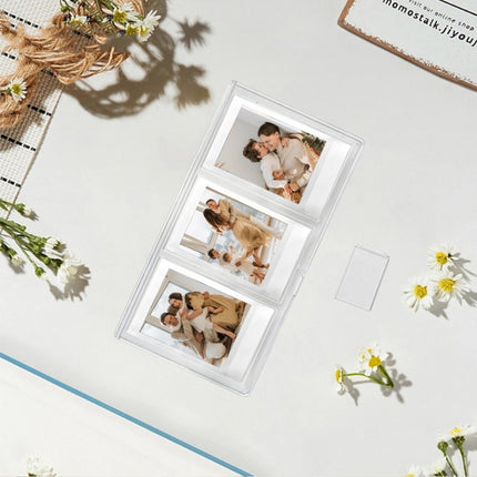 For Polaroid Mini Vertical Three-square PC Transparent Photo Frame
