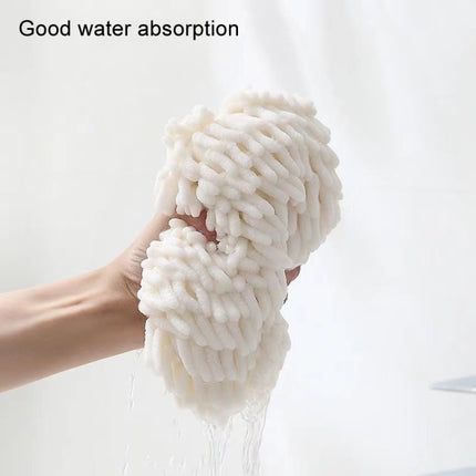 Chenille Hand Wipe Ball Large Hanging Bathroom Quick Dry Hand Towel Kitchen Rag Wipe Handkerchief