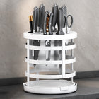 Home Thicken Knife Organizer Chopstick Cylinder Kitchen Drainage Countertop Shelf, Fixed (White), Fixed (Black), Fixed (Creamy), Rotary (White), Rotary (Black), Rotary (Creamy) - DealBuddy