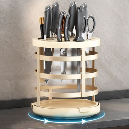 Home Thicken Knife Organizer Chopstick Cylinder Kitchen Drainage Countertop Shelf