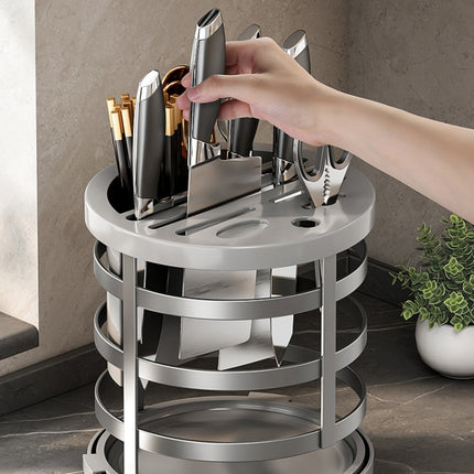Home Thicken Knife Organizer Chopstick Cylinder Kitchen Drainage Countertop Shelf