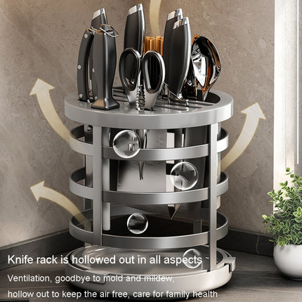 Home Thicken Knife Organizer Chopstick Cylinder Kitchen Drainage Countertop Shelf