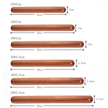 Home Wooden Rolling Pin Nonstick Red Sandalwood Rolling Stick, 25x3cm, 30x3cm, 40x3cm, 30x3.6cm, 40x3.6cm, 50x3.6cm - DealBuddy