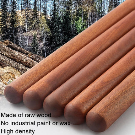 Home Wooden Rolling Pin Nonstick Red Sandalwood Rolling Stick, 25x3cm, 30x3cm, 40x3cm, 30x3.6cm, 40x3.6cm, 50x3.6cm - DealBuddy