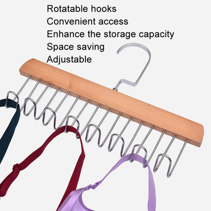 Wooden Sling Hanger Lingerie Vest Tie Organizer Household Wave Drying Racks