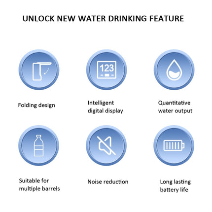 Digital Display Foldable Water Bottle Pump Electric Water Dispenser