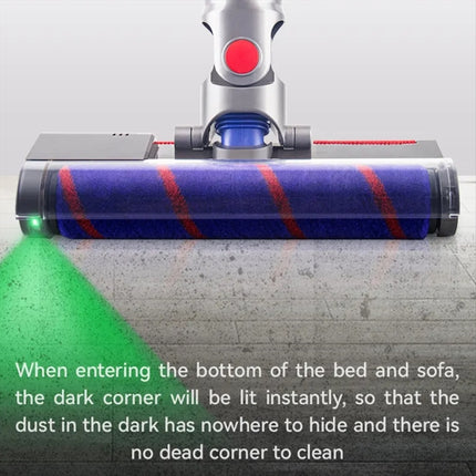 Vacuum Cleaner Floor Brush Head With Green Light, For Dyson V10 Slim V12 Slim, For Dyson V7 V8 V10 V11 V15 - DealBuddy