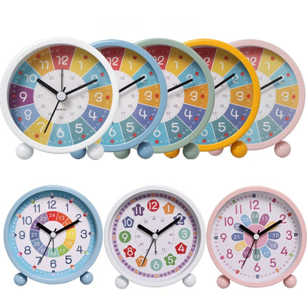 Children Educational Alarm Clock Desktop Mute Small Clock With Night Light
