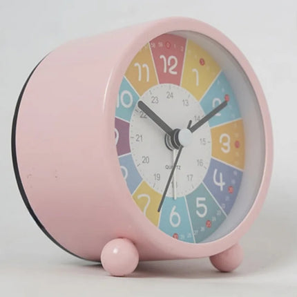 Children Educational Alarm Clock Desktop Mute Small Clock With Night Light
