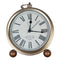 Retro Iron Alarm Clock Simple Desktop Quartz Clock, Roman Number, Arab Number, Dark Red, Light Blue, Milk White, Black - DealBuddy