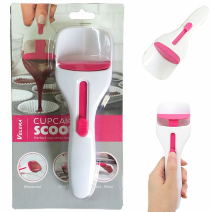 Cupcake Scoop Can Push Labor-saving Batter Chocolate Sauce Measuring Spoon