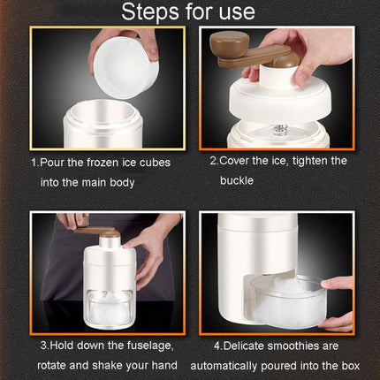 Kacheeg Small Home Ice Shaving Machine Hand-Cranked Ice Crusher