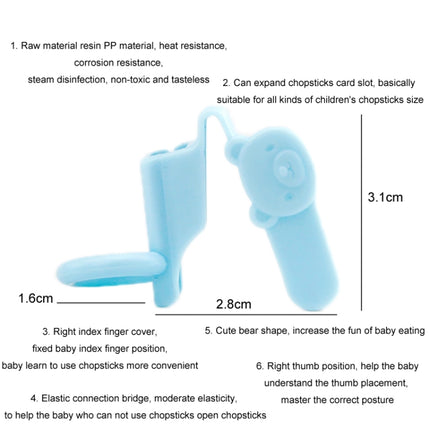 3pcs/set Children Chopstick Grip Corrector Non-slip Practice Chopsticks Finger Cots - DealBuddy