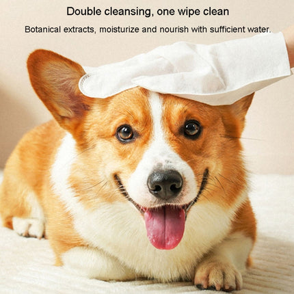 KIMHOME Pet No-Rinse Gloves Wipes Dogs Cats Bathing Deodorizing Cleaning Dry Cleaning Pet Supplies, 6pcs /Pack - DealBuddy