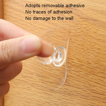 2pcs /Pack Invisible Cabinet Drawer Suction Cup Sticky Handle Acrylic Self-Adhesive Closet Glass Handle