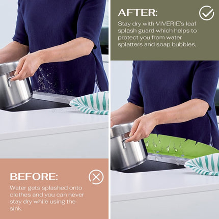 Leaf Shape Kitchen Sink Silicone Water Deflector Home Dishwashing Suction Cup Anti-splash Tools - DealBuddy