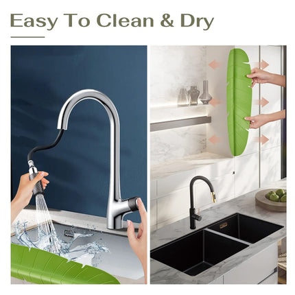 Leaf Shape Kitchen Sink Silicone Water Deflector Home Dishwashing Suction Cup Anti-splash Tools - DealBuddy