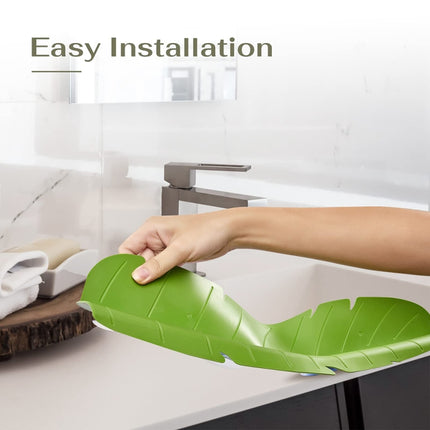 Leaf Shape Kitchen Sink Silicone Water Deflector Home Dishwashing Suction Cup Anti-splash Tools - DealBuddy