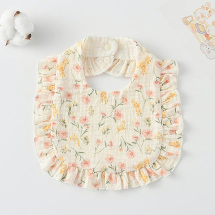 Baby Feeding Bib Ruffle Infants Saliva Towel Soft Cotton Burp Cloth, Yellow Lemon, Rabbit, Yellow Orange, Peach Heart, Mushroom Rabbit, Leaf Fruit, Little Pink Rabbit, Love, Dutch Flower, Floral, Pink Rose, Squirrel, Rainbow, Little Tiger              ... - DealBuddy