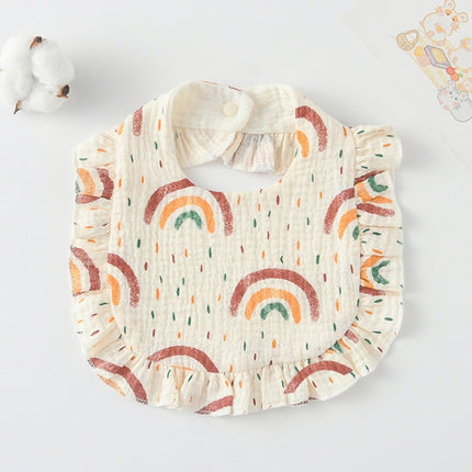 Baby Feeding Bib Ruffle Infants Saliva Towel Soft Cotton Burp Cloth, Yellow Lemon, Rabbit, Yellow Orange, Peach Heart, Mushroom Rabbit, Leaf Fruit, Little Pink Rabbit, Love, Dutch Flower, Floral, Pink Rose, Squirrel, Rainbow, Little Tiger              ... - DealBuddy