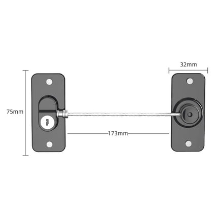 Multifunctional Children Window Safety Lock With Key Refrigerator Cabinet Lock Dual Purpose Limator, FQ8 - DealBuddy