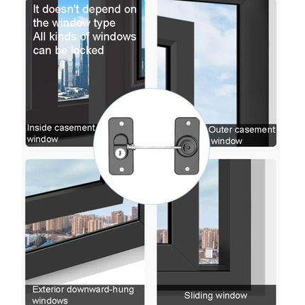 Multifunctional Children Window Safety Lock With Key Refrigerator Cabinet Lock Dual Purpose Limator, FQ8 - DealBuddy