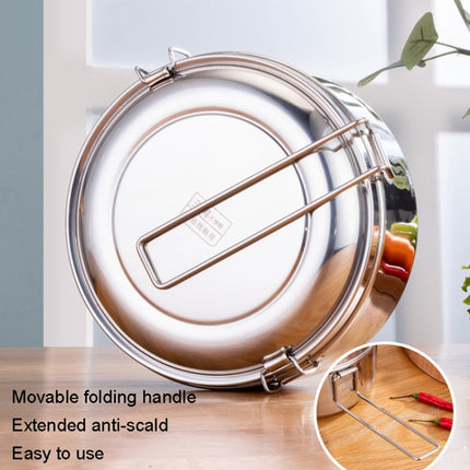 304 Stainless Steel Round Lunch Box, 14cm Single Layer, 16cm Single Layer, 14cm Double Layer, 16cm Double Layer - DealBuddy