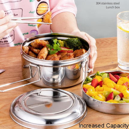 304 Stainless Steel Round Lunch Box