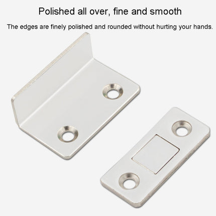 90 Degree No-Punch Invisible Door Suction Thin Section Wardrobe Sliding Door Magnetic Suction