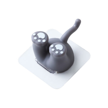 Cartoon Animal Punch-free Hook Traceless Plug Holder Bathroom Cute Toothbrush Hanger, Dinosaur Tail, Cat Tail, Lattice Tail, Corgi Tail