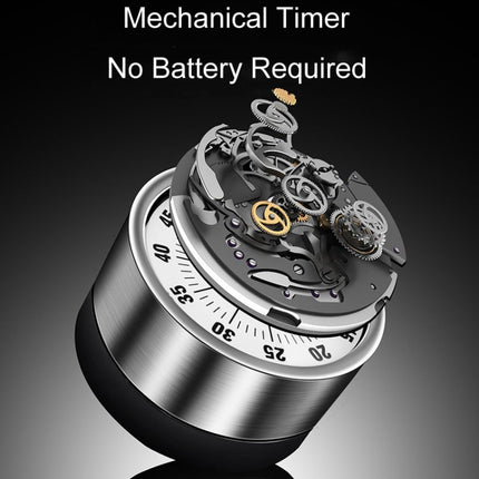 Kitchen Stainless Steel Mechanical Timer Student Time Management Reminder Baking Alarm Clock