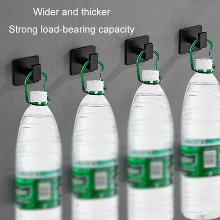 Thickened Solid Hooks Toilet Clothes Hooks Aluminum Free Perforation Wall Clothes Hat Hanger