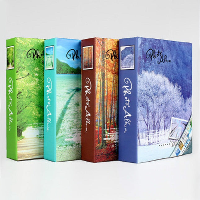 Photo Album 6 Inch 200 Sheets Without Boxing Simple Thin Film, Four Seasons Color Mixed Delivery, Bears Color Mixed Delivery, Flower Color Mixed Delivery, Flower 2 Color Mixed Delivery - DealBuddy