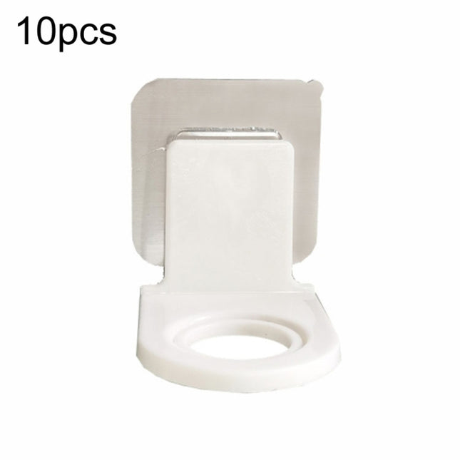 10pcs Toilet Shampoo Shower Gel Hanging Shelf No-Punch Bathroom Shelves