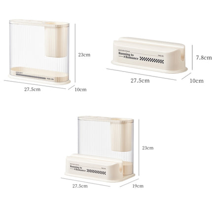 Cream Style Kitchen Storage Rack Knife Holder Chopping Board
