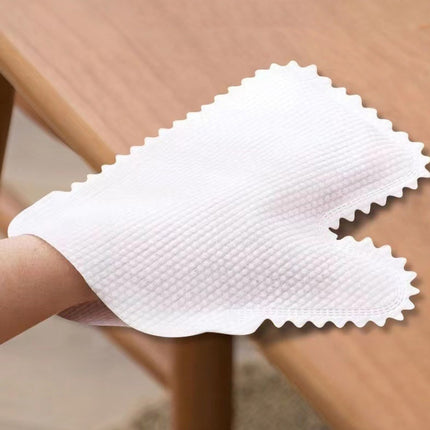 10pcs /Pack Fish Scale Washable Non Woven Mittens Reusable Dust Removal Gloves