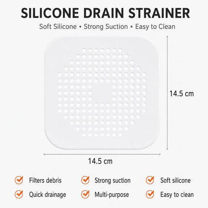 Floor Drain Pad With Suction Pad Kitchen Bathroom Anti Clogging Hair Strainer Sewer Floor Drain Plugs - DealBuddy