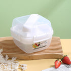 Microwaveable Double Layer Salad Container Picnic Lunch Box with Fork Spoon, White/Small - DealBuddy
