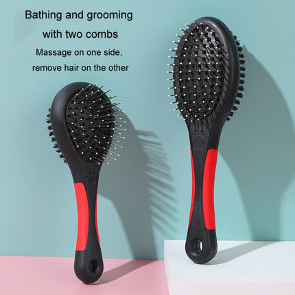 Pet Double Sided Comb With Protective Points Cat Dog Clean Grooming Comb, Large