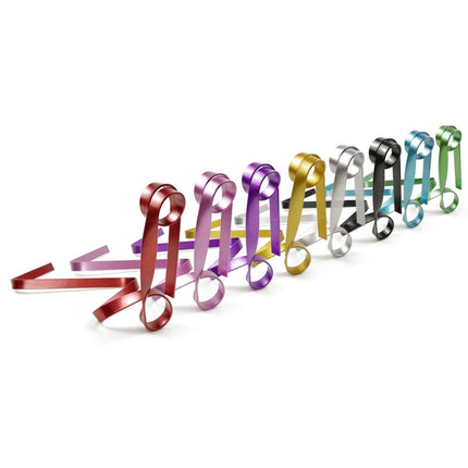 Metal Ribbon Suspended Wine Bottle Holder Home Desktop Decorative Ornaments - DealBuddy