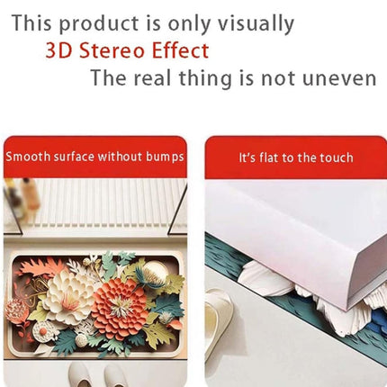 3D Oil Painting Diatom Mud Absorbent Floor Mat Non-slip Carpet, 40 x 60cm, 50 x 80cm - DealBuddy