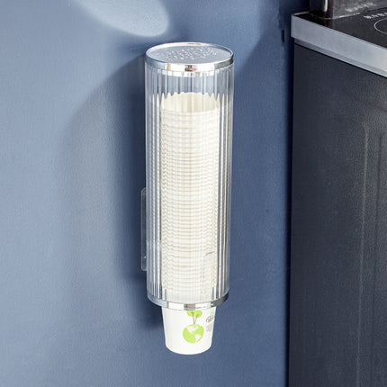 Punch-free Disposable Cup Dispenser Paper Cup Storage Rack without Cup