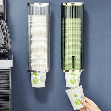 Punch-free Disposable Cup Dispenser Paper Cup Storage Rack without Cup