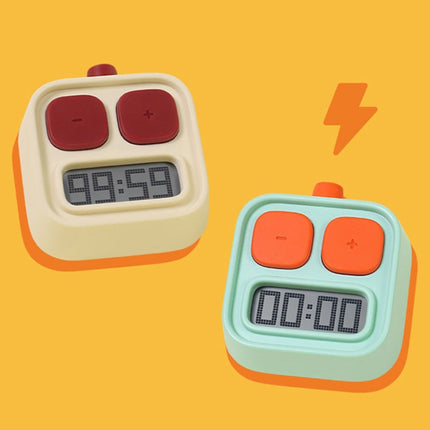 H-C-06 Robot Kitchen Timer Children Time Management Running Exercise Timer, Yellow, Green - DealBuddy