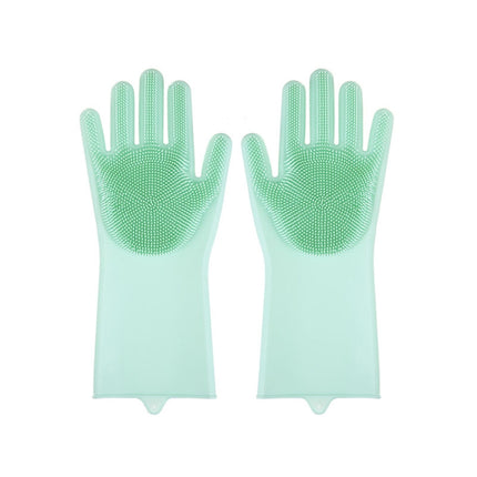 Kitchen Silicone Dishwash Gloves Male And Female Household Chores Cleaning Mitts, 160g - DealBuddy