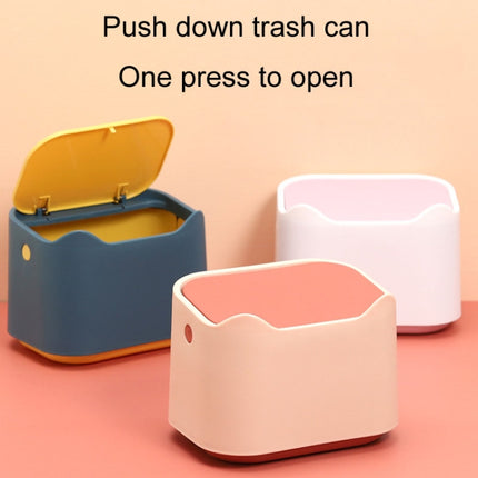 Push Type Desktop Wastebasket Small Odor-Isolating Pet Litter Pan