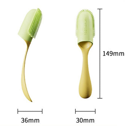 Pets Finger Toothbrush With Handle Dogs And Cats Oral Cleaning Tools - DealBuddy