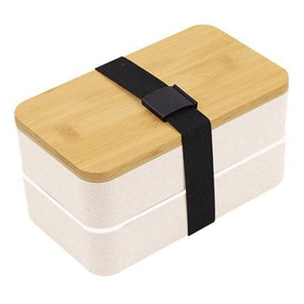 1200ml Portable Compartment Insulated Double Layer Lunch Box Microwavable Plastic Food Container, Without  Insulation Bag Black, Without Insulation Bag White, With Insulation Bag Black, With Insulation Bag White - DealBuddy