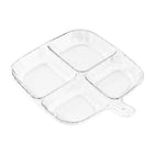 Multipurpose Quad Compartment Side Dish Kitchen Storage Spice Tray